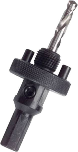 Drill crown with chuck and metal drill bit, suitable for precise drilling in building materials.