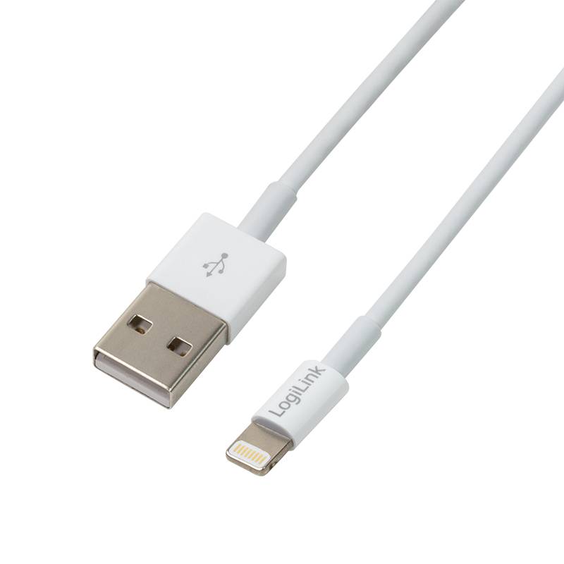 LogiLink data & charging cable, Apple lighting - USB-A plug