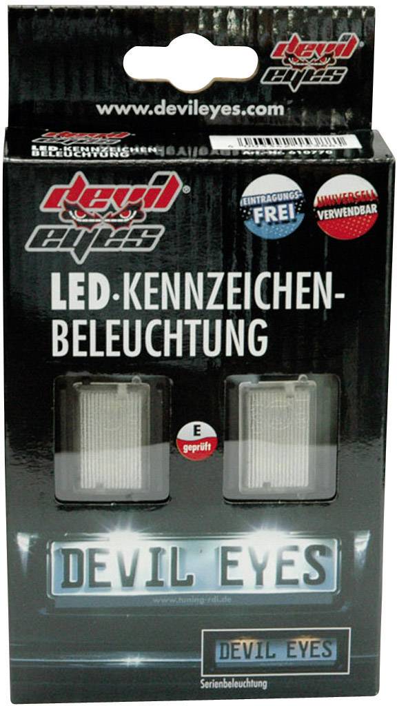 Devil Eyes License Plate Lights