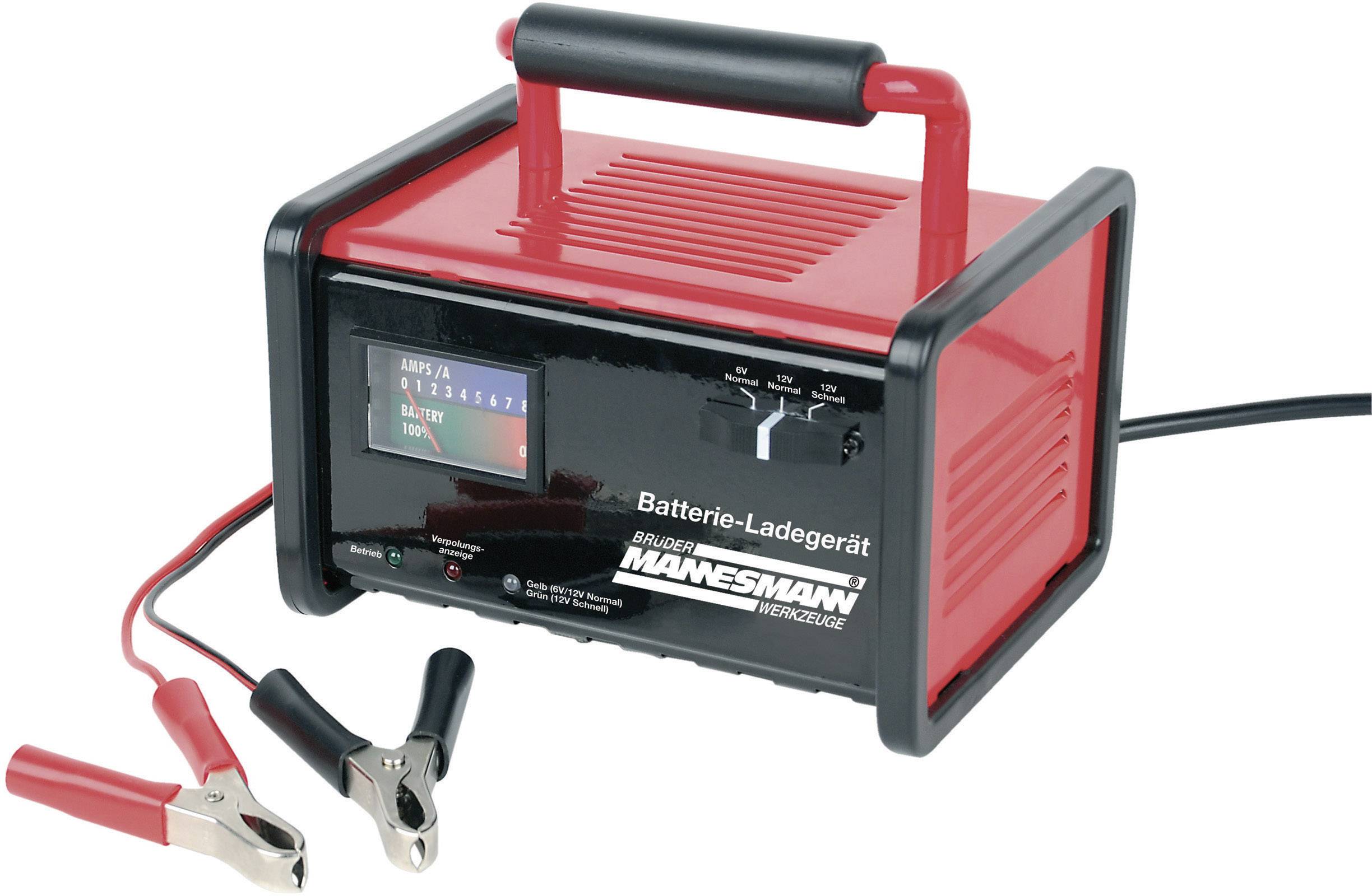 Brüder Mannesmann 6/12 M12720 Industrial charger 6 V, 12 V 1.5 A 2 A, 8 A