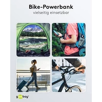 Goobay Power bank 5000 mAh Li-ion Black Status display, LED torch Goobay Power bank 5000 mAh Li-ion Black Status display, LED torch