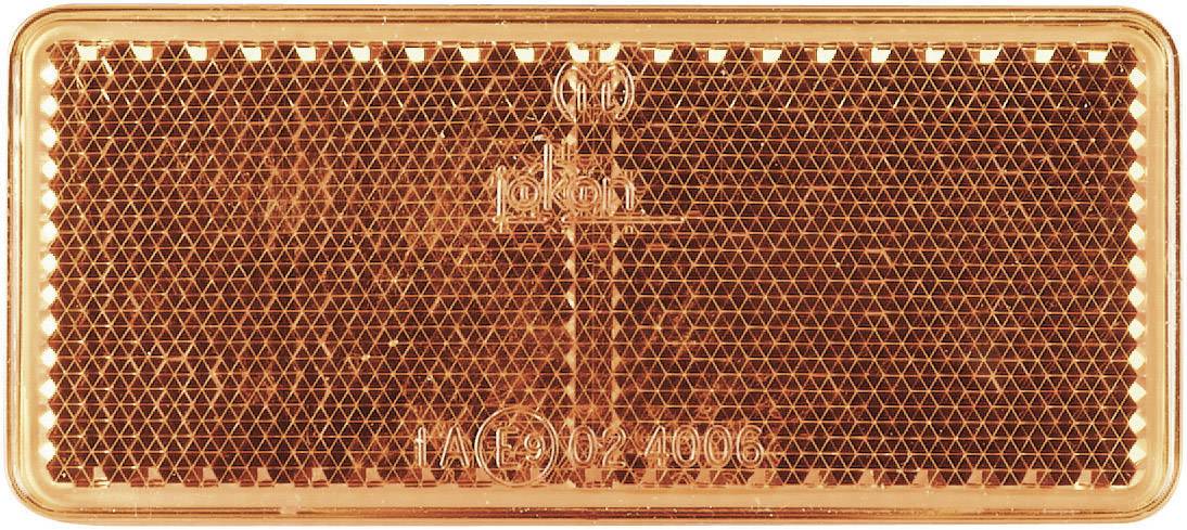 SecoRüt Reflector rectangle Rectangular Orange (L x W) 90 mm x 40 mm