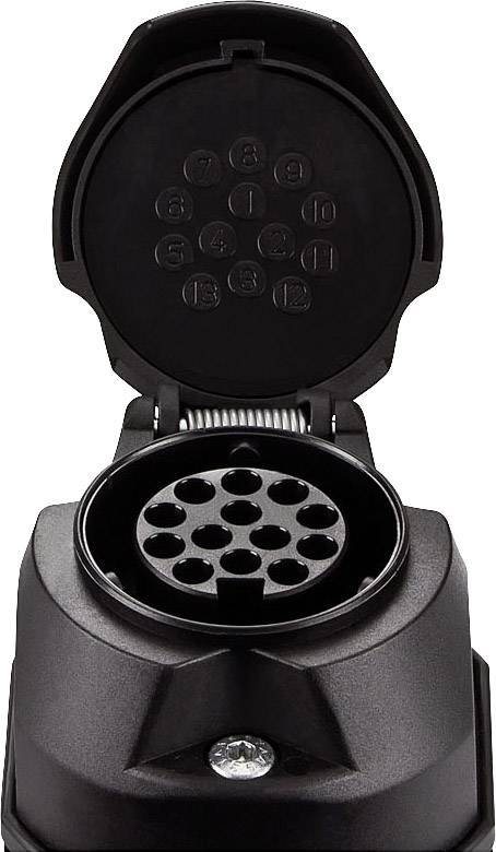 SecoRüt 30135 Trailer socket [13-pin socket - 13-pin plug] ABS plastic