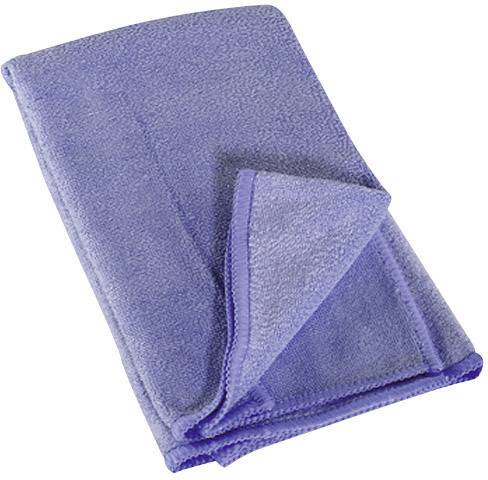 Blue, folded towel.