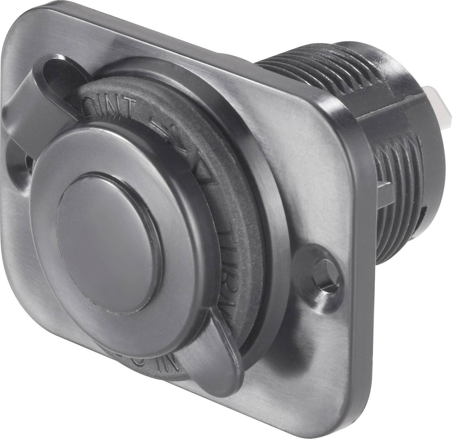 Cigarette lighter socket with protective cap Max. load capacity=20 A Socket 12 - 24V / DC