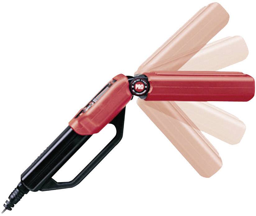 Electric tool with a pivoting head in multiple positions, suitable for versatile applications in construction or DIY projects.
