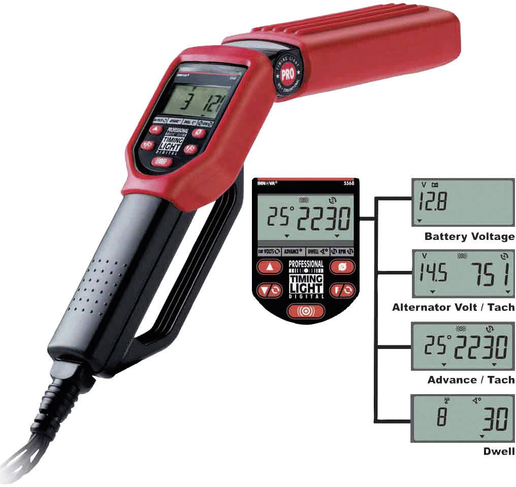 Equus 5568 Pro Digital Timing Light 12V