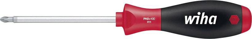 Phillips head screwdriver with a red handle and the inscription 'wiha'.