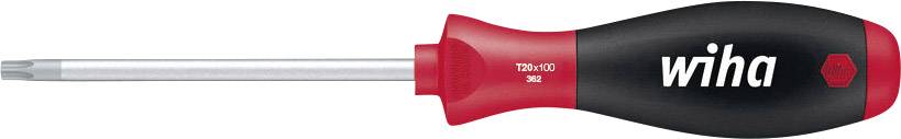 Screwdriver with ergonomic handle, black and red colours, 'wiha' brand name printed on the side.