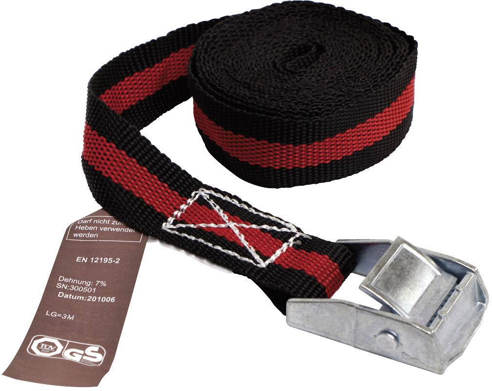 LAS 10319 Buckle strap Low lashing capacity (single/direct)=125 daN (L x W) 3 m x 25 mm Cam buckle