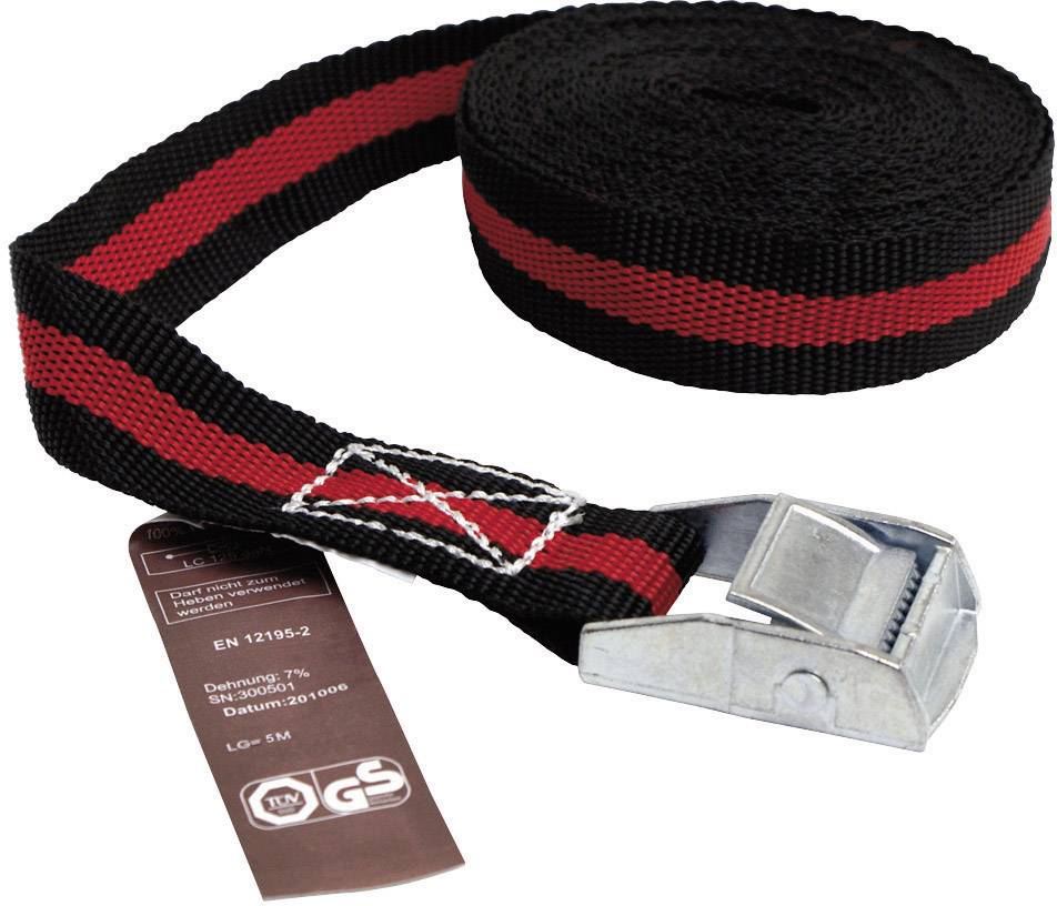 LAS 10320 Buckle strap Low lashing capacity (single/direct)=125 daN (L x W) 5 m x 25 mm Cam buckle