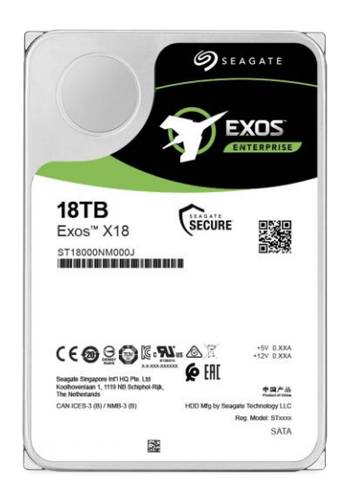 Seagate Exos X18 18 TB 3.5" (8.9 cm) internal HDD SATA III ST18000NM000J Bulk