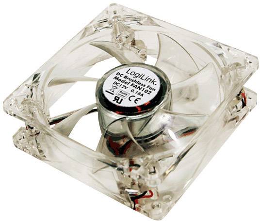 LogiLink FAN102 PC fan Grey (W x H x D) 80 x 80 x 25 mm
