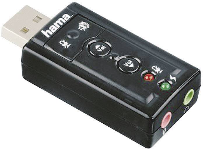 Hama 7.1 Surround 7.1 Sound card, external External headphone jacks