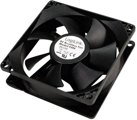 LogiLink FAN103 PC fan Black (W x H x D) 120 x 120 x 25 mm