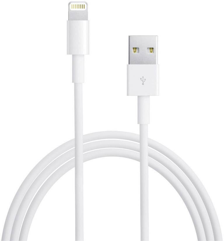 Apple iPad/iPhone/iPod Cable [1x USB 2.0 connector A - 1x Apple Dock lightning plug] 2.00 m White