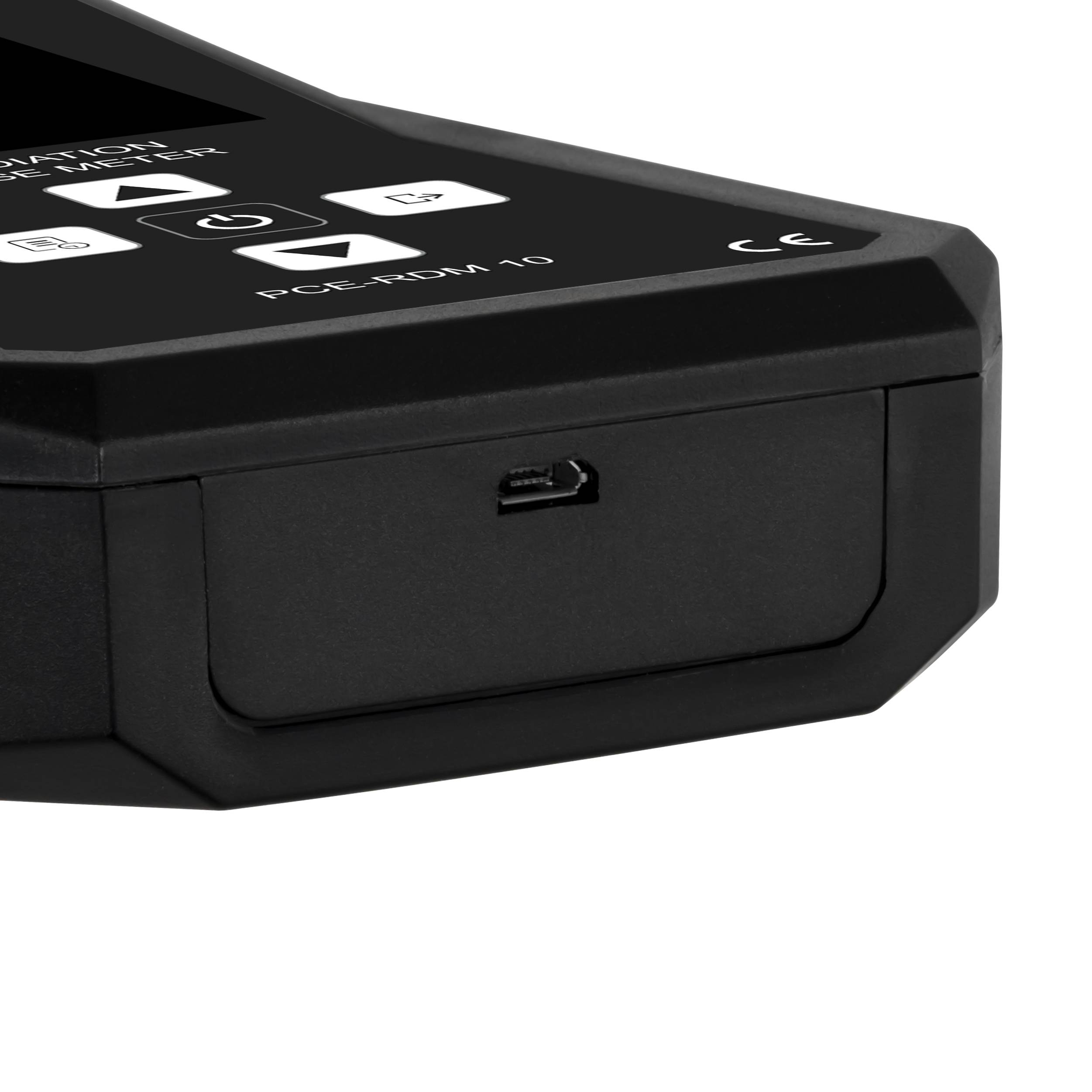 PCE Instruments PCE-RDM 10 Geiger-Mueller counter Radiation: X-ray Acoustic signal, Incl. dosimeter, Data logger