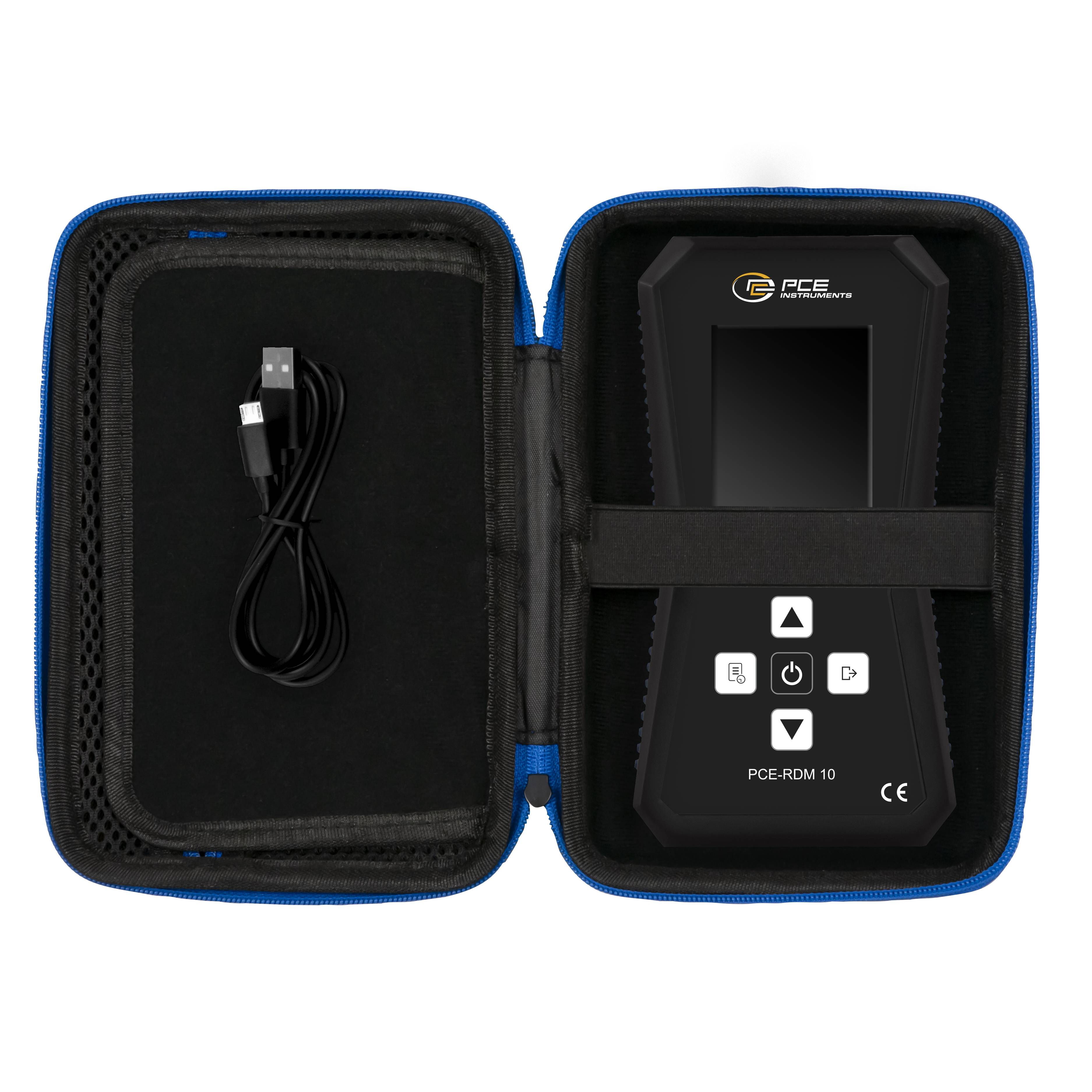 PCE Instruments PCE-RDM 10 Geiger-Mueller counter Radiation: X-ray Acoustic signal, Incl. dosimeter, Data logger