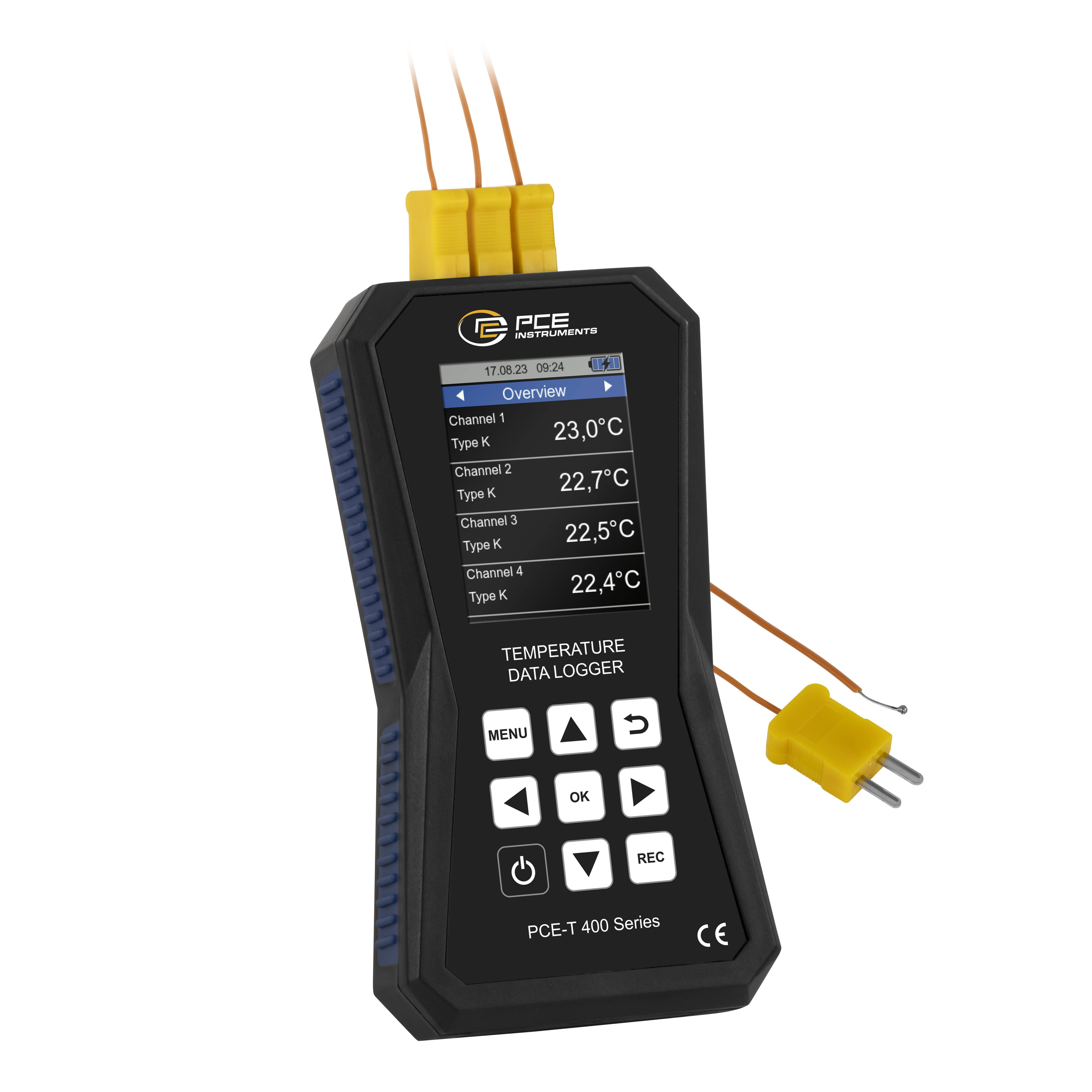 PCE Instruments PCE-T 420 PCE-T 420 Temperature data logger Unit of measurement Temperature -200 up to 1800 °C PDF generator