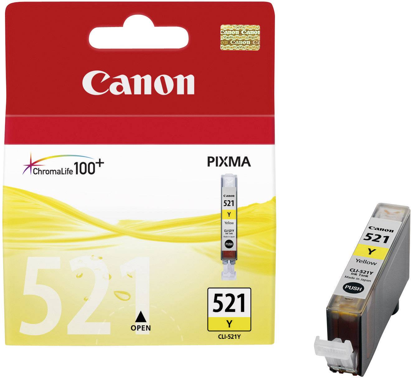 Canon Ink CLI-521Y Original Yellow 2936B001
