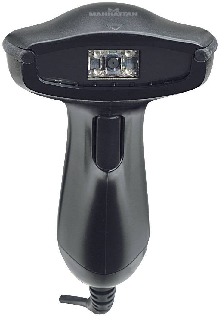 Manhattan 177603 USB-Kit Barcode scanner Corded 1D, 2D Imager Black Hand-held USB