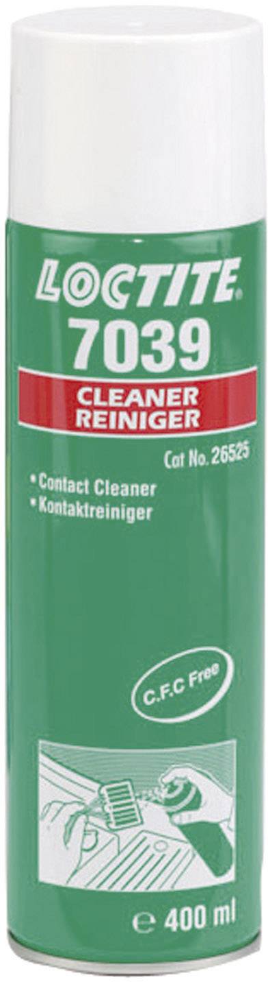 Spray can with the label 'Loctite 7039 Cleaner Degreaser, Contact Cleaner, C.F.C Free, 400 ml'