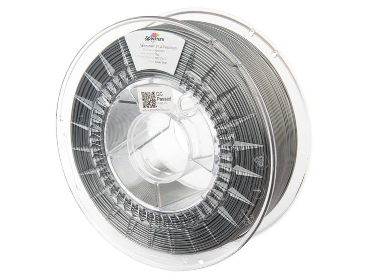Spectrum Filaments 80015 PLA Premium Filament PLA 1.75 mm 1000 g silver star, Silver 1 pc(s)
