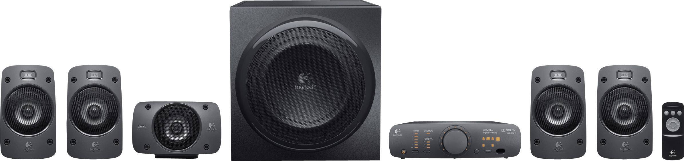 Logitech Z906 5.1 PC speaker Corded 500 W Black