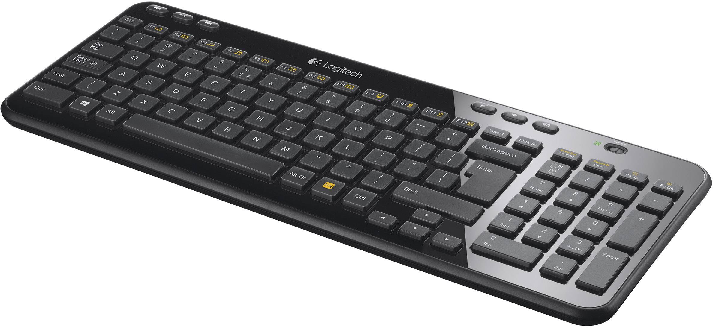 Logitech K360 Wireless Keyboard Radio Keyboard German, QWERTZ Black