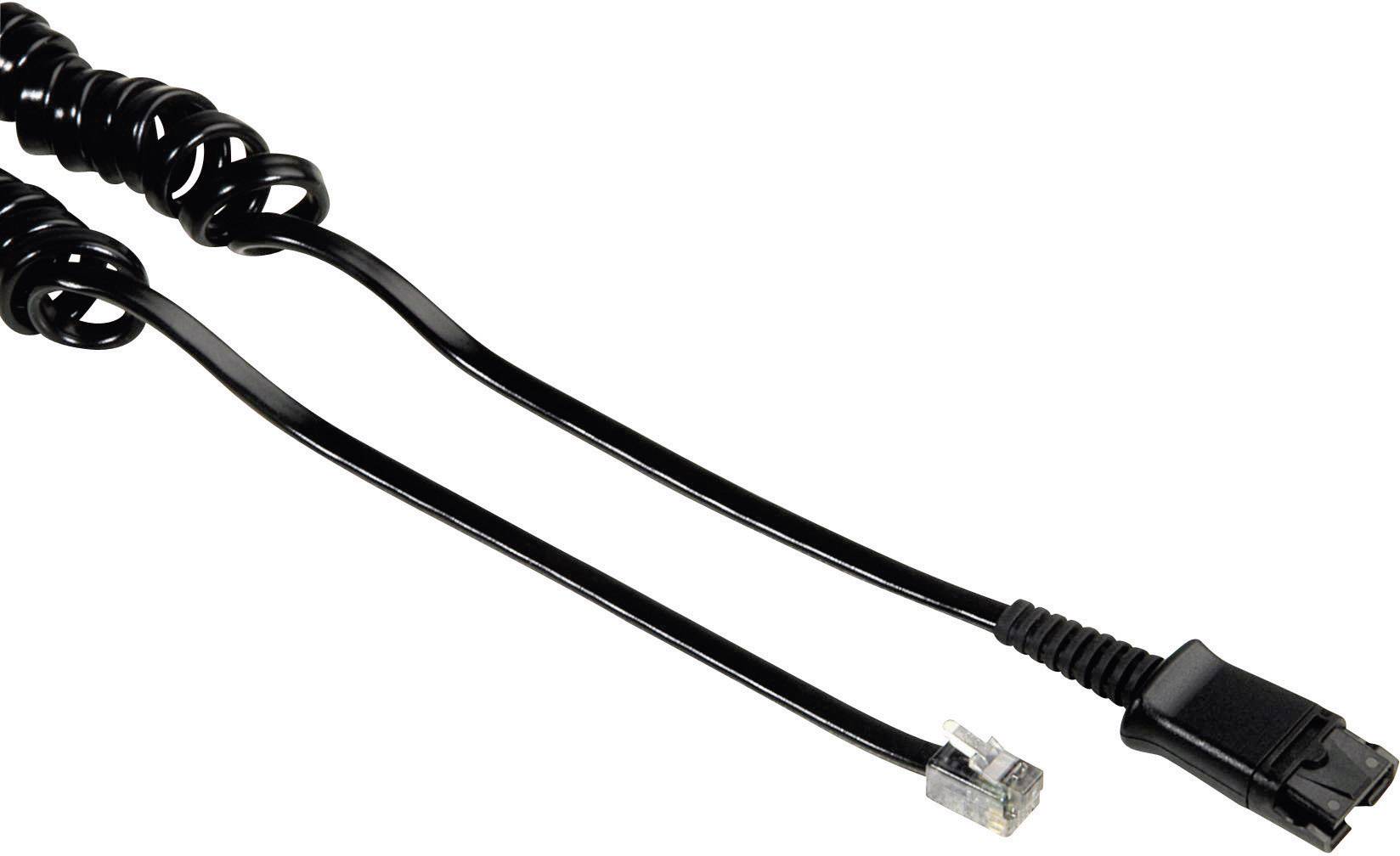 Plantronics U10P Phone headset cable Black