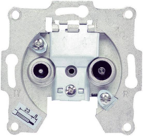 Renkforce Antenna socket TV, FM Flush mount Non-terminated