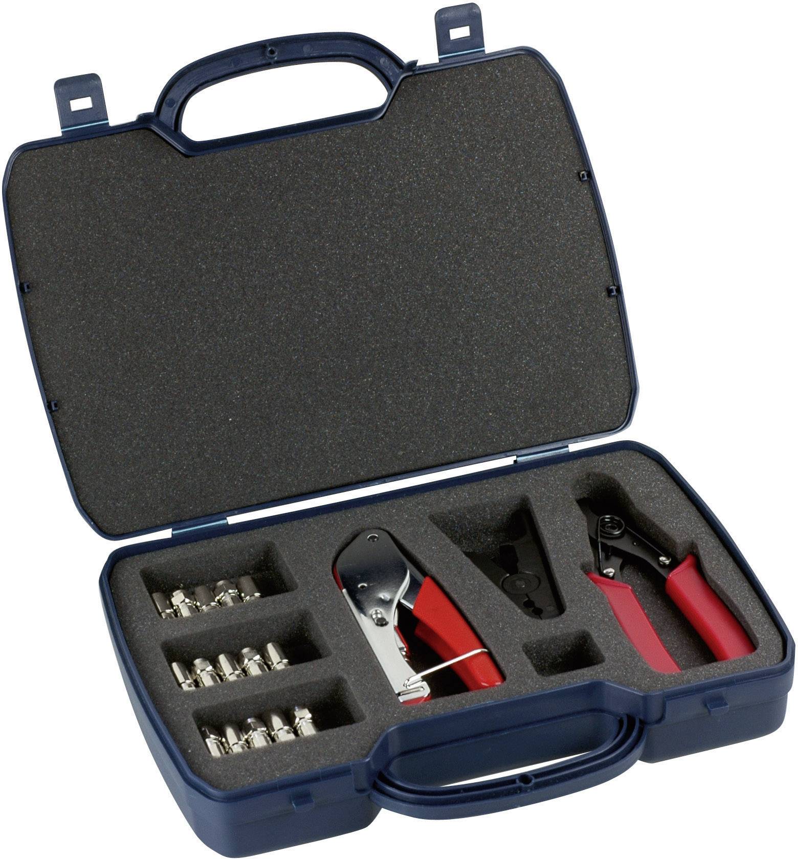 Schwaiger FVS 315 261 Compression connector set Suitable for F connectors, Coaxial cables