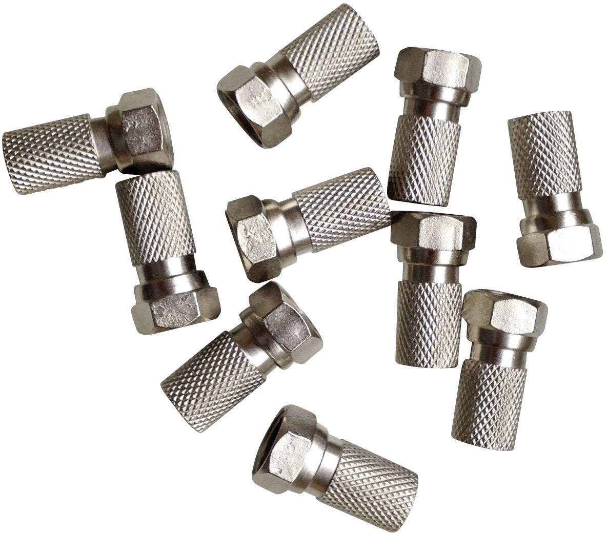 BKL Electronic 0403018/10DCR F connector incl. O-seal Connections: F plug Cable diameter: 7.20 mm 10 pc(s)