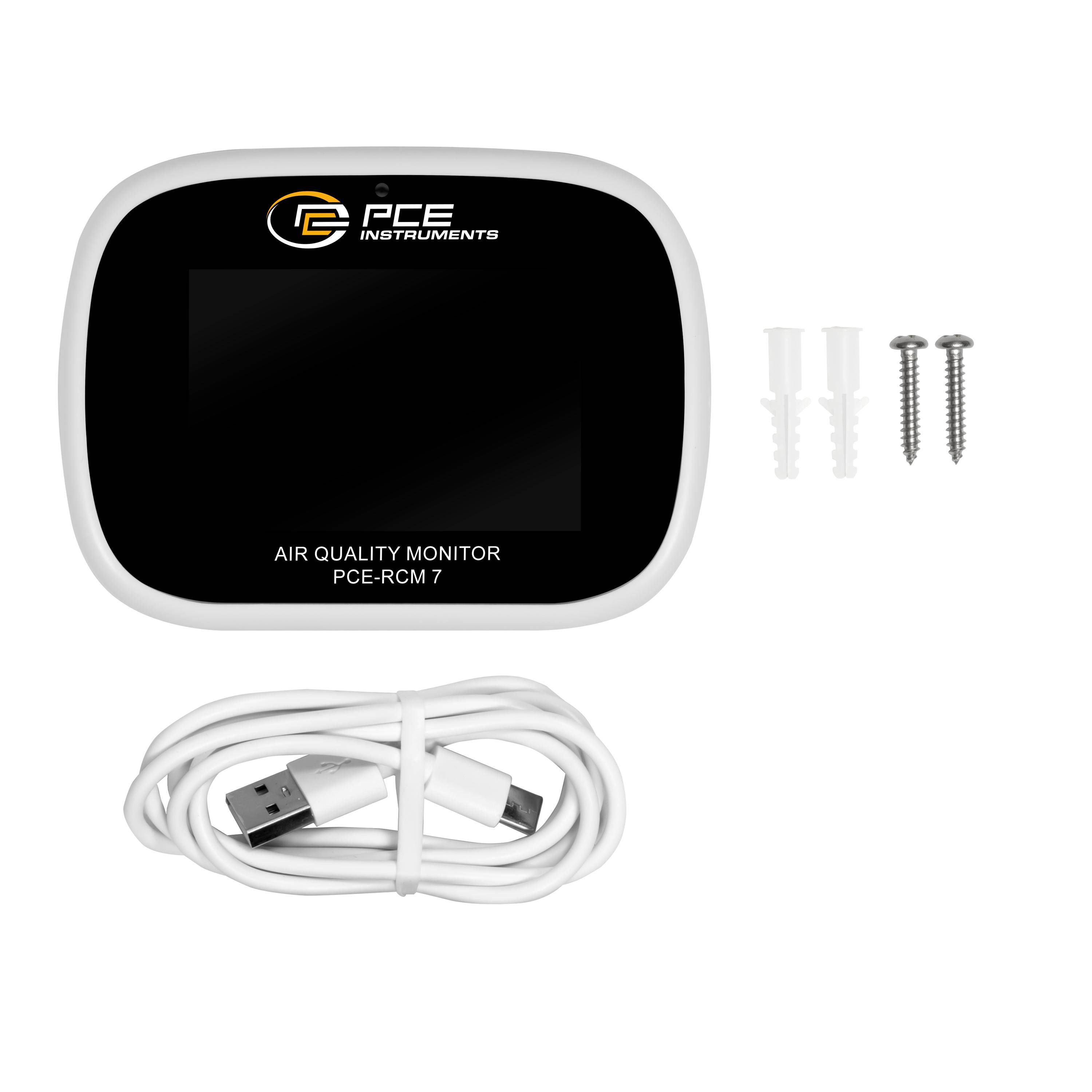 Carbon dioxide detector PCE Instruments PCE-RCM 7 CO2 Thermometer, USB interface