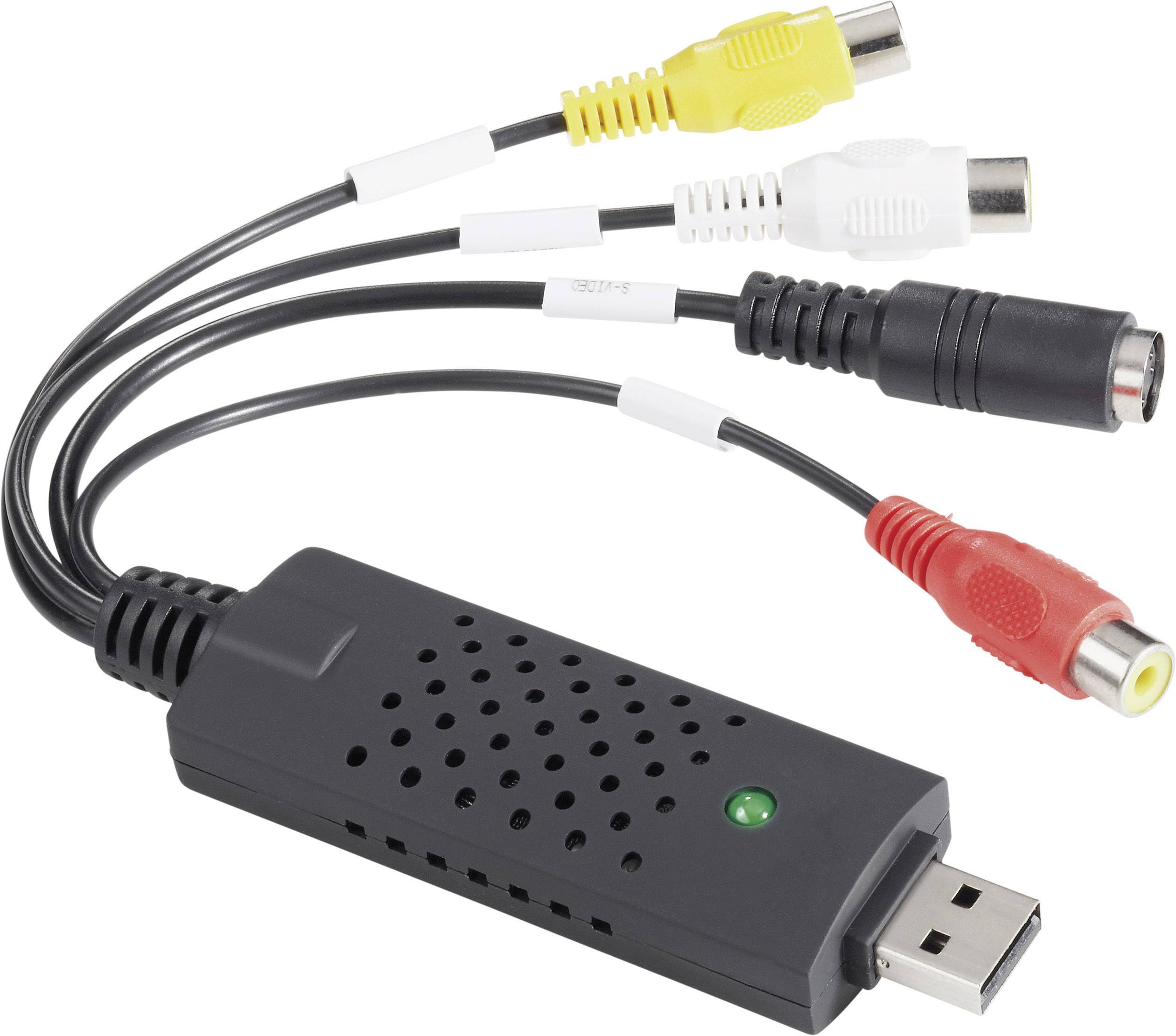 Basetech Video grabber incl. video editing software, Plug 'n' Play
