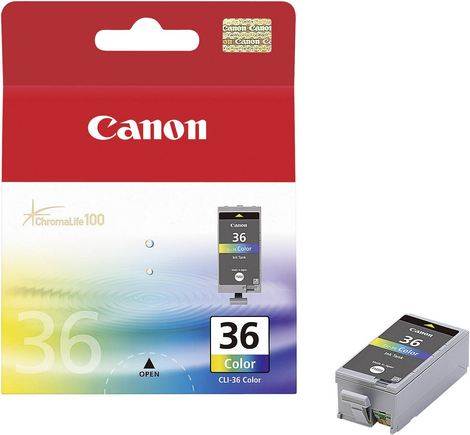 Canon Ink CLI-36 Original Cyan, Magenta, Yellow 1511B001