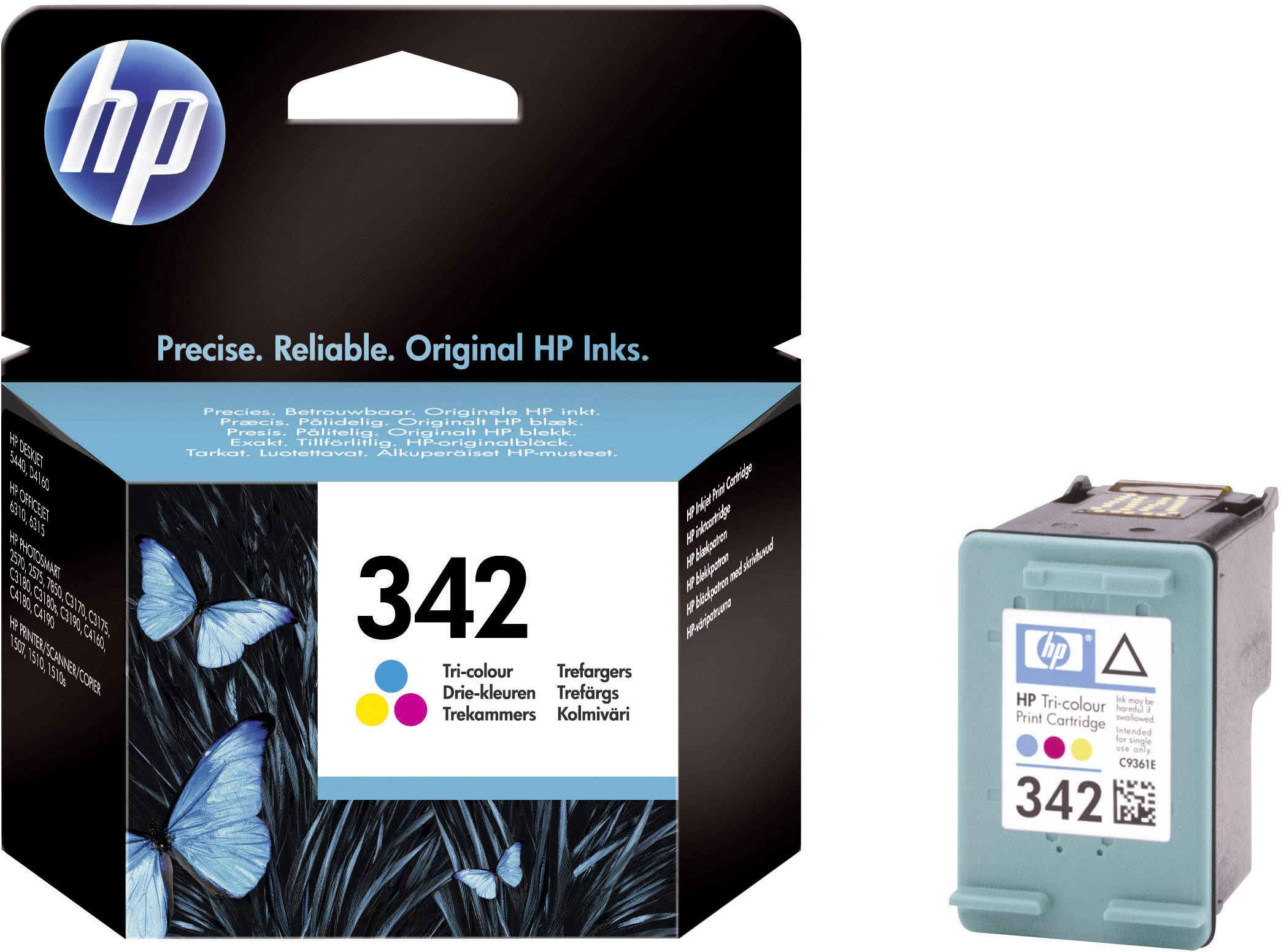HP Ink cartridge 342 Original Cyan, Magenta, Yellow C9361EE Ink