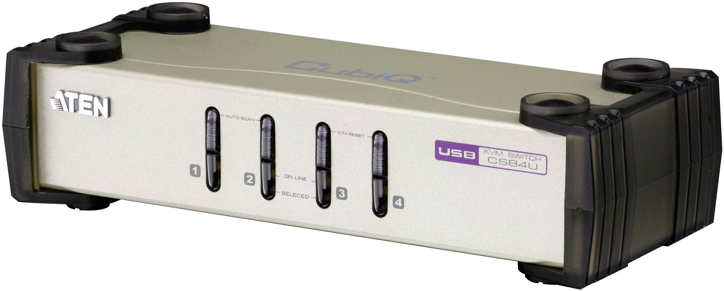 ATEN CS84U 4 ports KVM changeover switch VGA USB, PS/2 2048 x 1536 Pixel