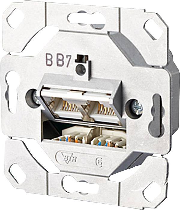 Network outlet Flush mount Insert CAT 6 2 ports Metz Connect