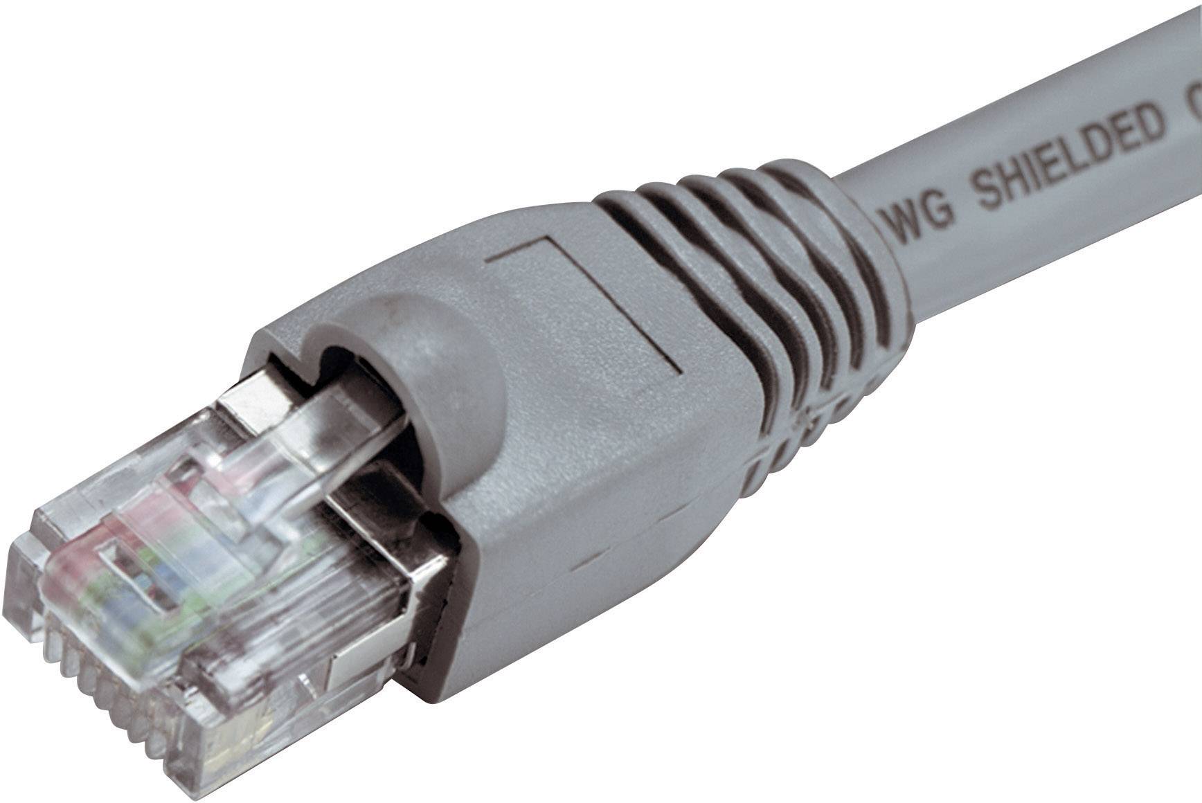 Belkin A3L791R05M-S RJ45 Network cable, patch cable CAT 5e U/UTP 5.00 m Grey incl. detent