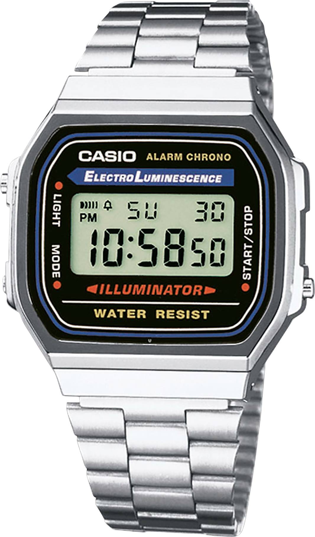 Montre-bracelet numérique Casio A168WA-1YES argent