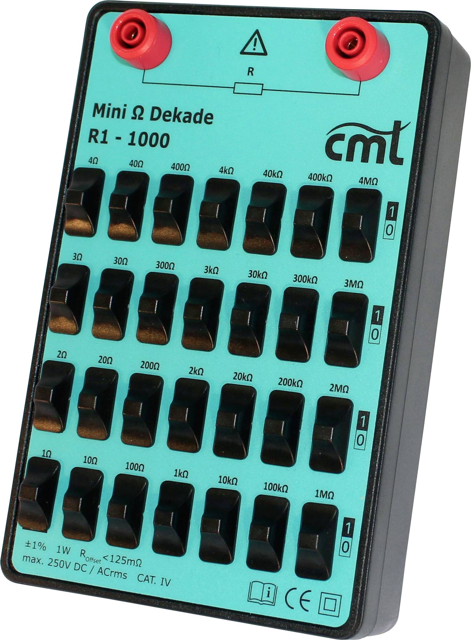 Boîte à décades Cosinus R1-1000 1 Ω - 11.11111 M Ω 250 V