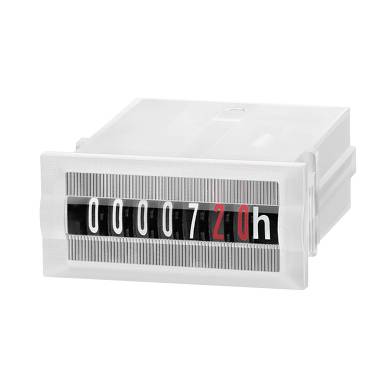 Affichage du compteur d'heures mécanique indiquant 0000720h dans un appareil rectangulaire blanc.