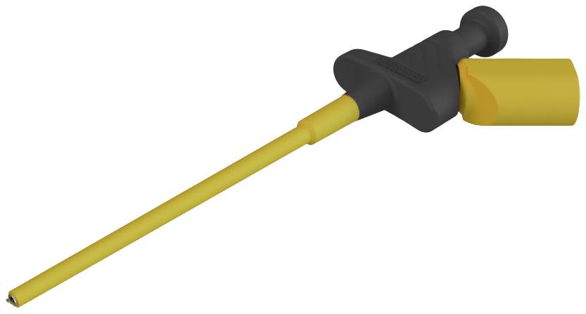 Outil à embout de buses jaune avec une poignée noire et un accent orange.