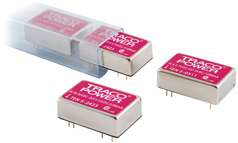 Convertisseur CC/CC pour circuits imprimés TracoPower TEN 5-1222 Nbr. de sorties: 2 x 12 V/DC 12 V/DC, -12 V/DC 250 mA 6 W 1 pc(s)