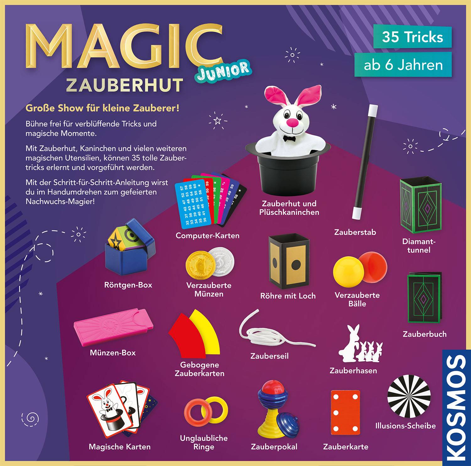 Boite d'experience KOSMOS Chapeau magique 680282 à partir de 6 ans
