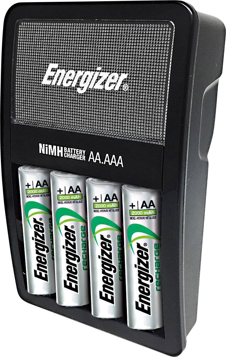 Chargeur de piles rondes NiMH avec accus Energizer Maxi Charger