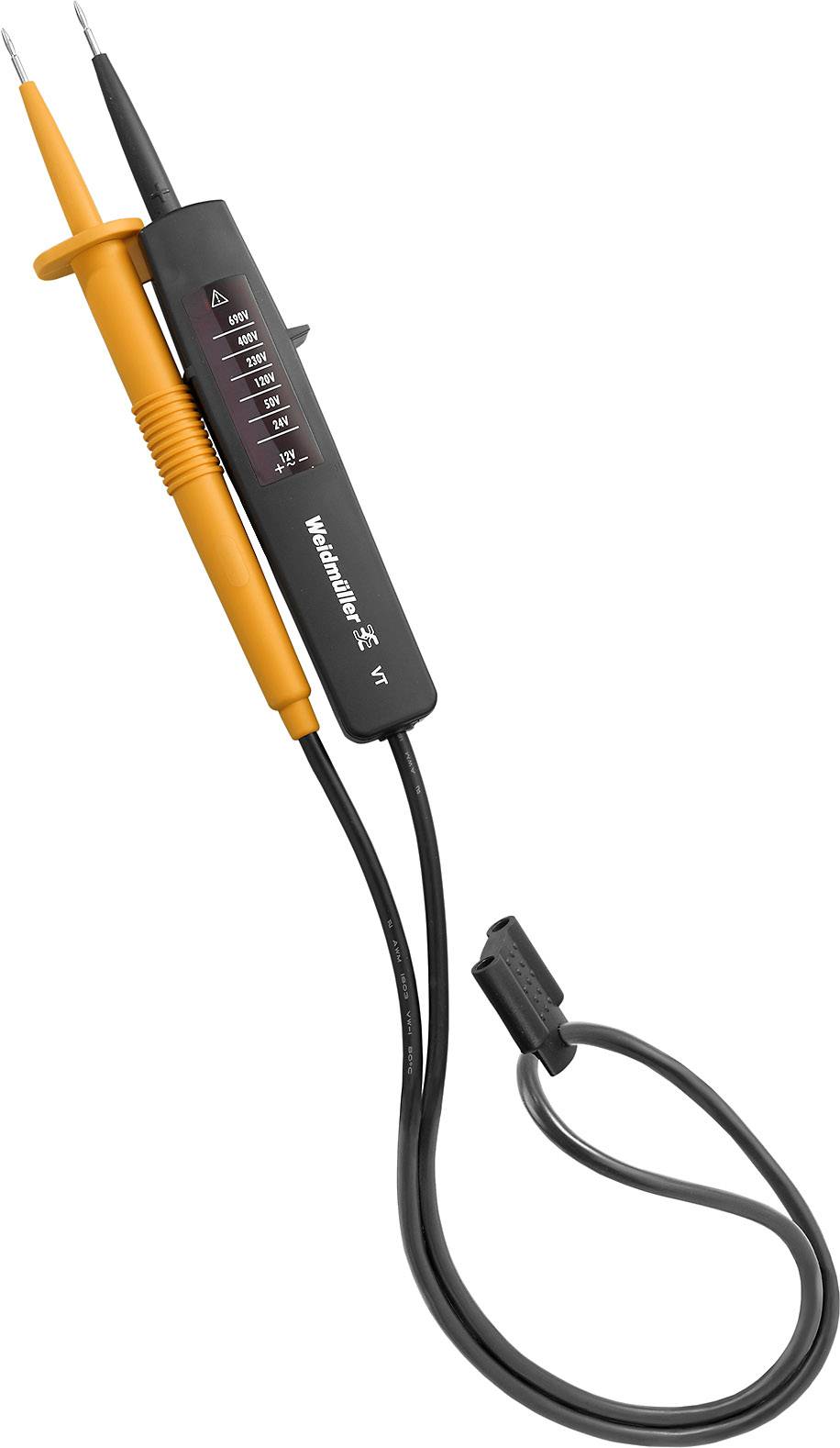 Testeur Weidmüller VT 6 - 400 V AC/DC CAT II 400 V Affichage (détails):LED