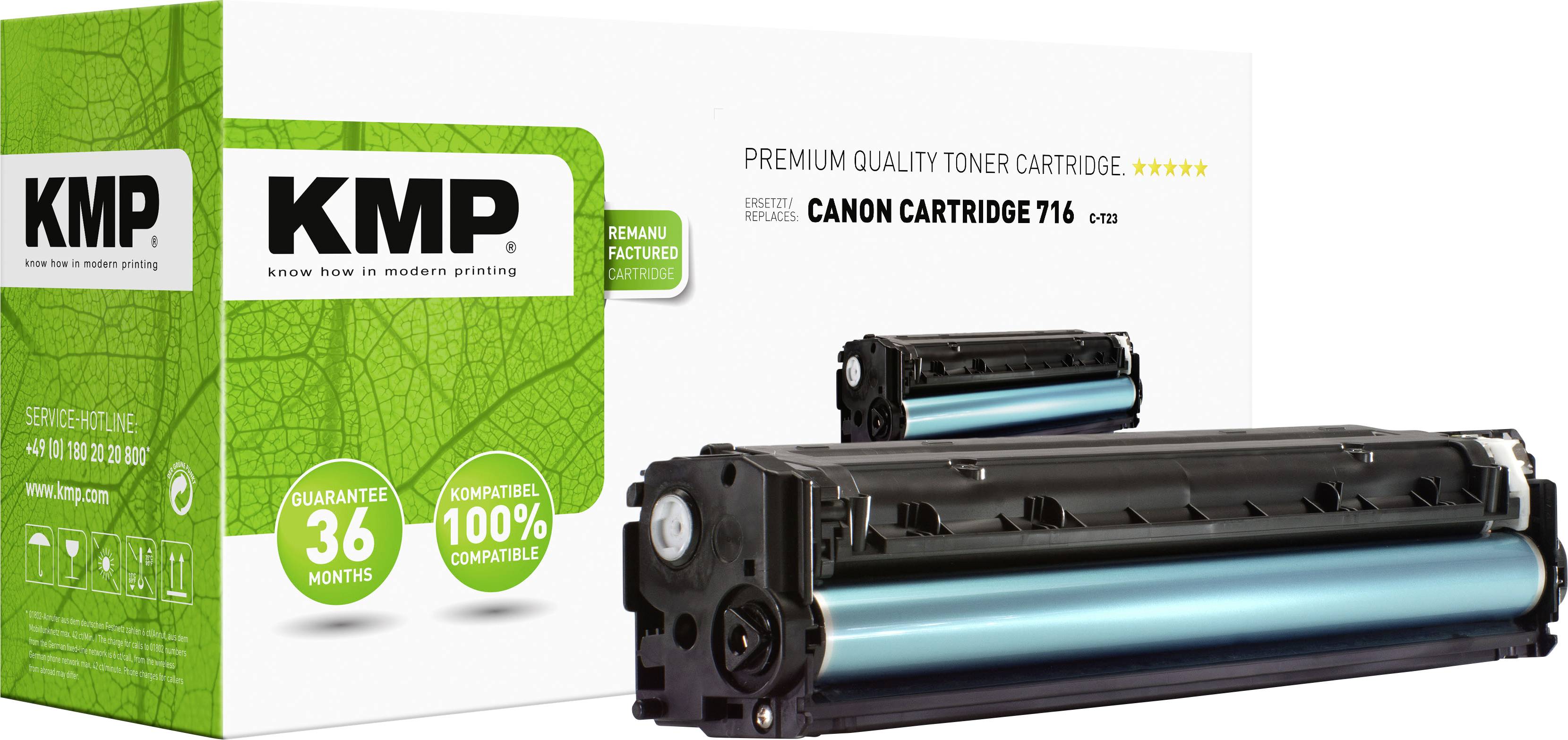 Toner KMP C-T23 remplace Canon 716 compatible noir 2300 pages