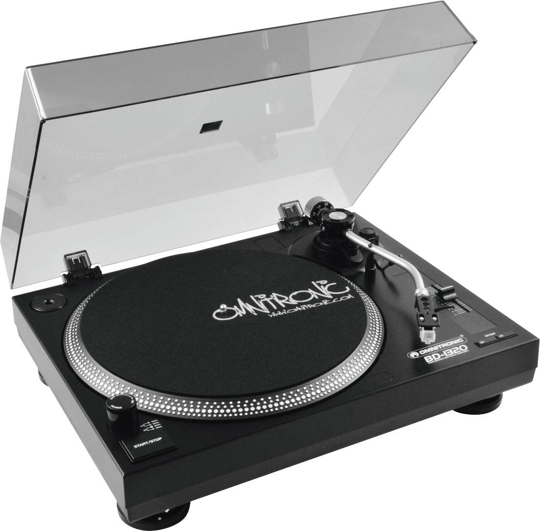 Omnitronic BD-1320 Platine entraînement par courroie noir